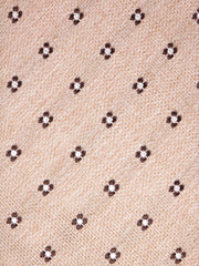 Cravatta 3 pieghe EARL seta\cotone Beige