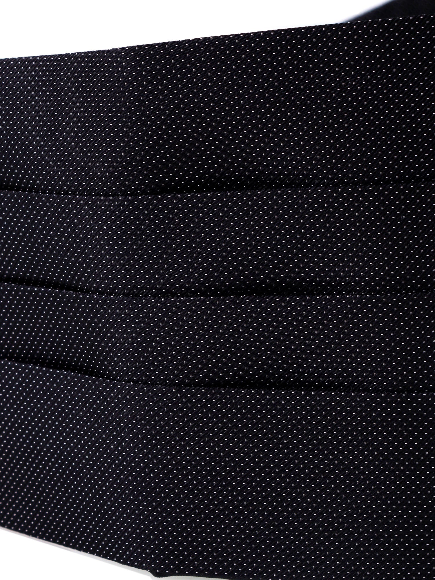 Fascia da Smoking Nero ELEGANZA in seta tessuta