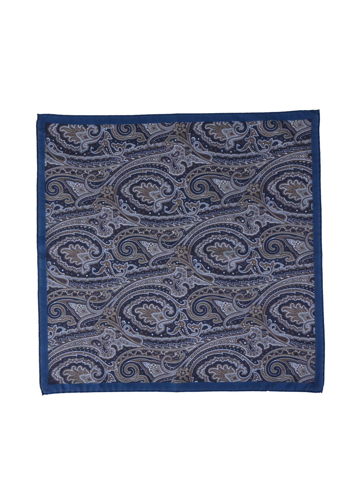 Fazzoletto da taschino XL blu in puro cotone MADDY
