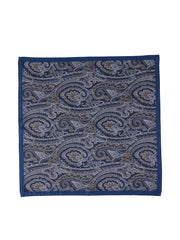 Fazzoletto da taschino XL blu in puro cotone MADDY