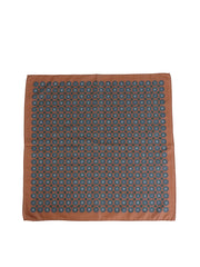 Fazzoletto da taschino XL arancione in puro cotone ROSERY