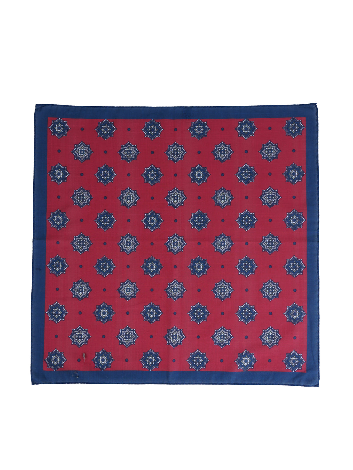 Fazzoletto da taschino XL rosso in puro cotone SHAKI