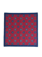Fazzoletto da taschino XL rosso in puro cotone SHAKI