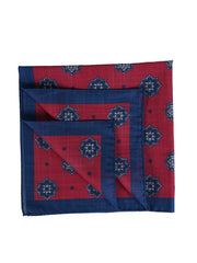 Fazzoletto da taschino XL rosso in puro cotone SHAKI
