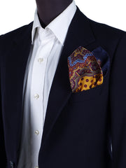 Burgundy scarf 70x70cm in LADY BUGS printed silk