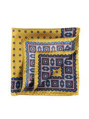 Burgundy scarf 70x70cm in LADY BUGS printed silk