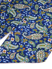 Foulard twilly blu in seta panama ABISSO