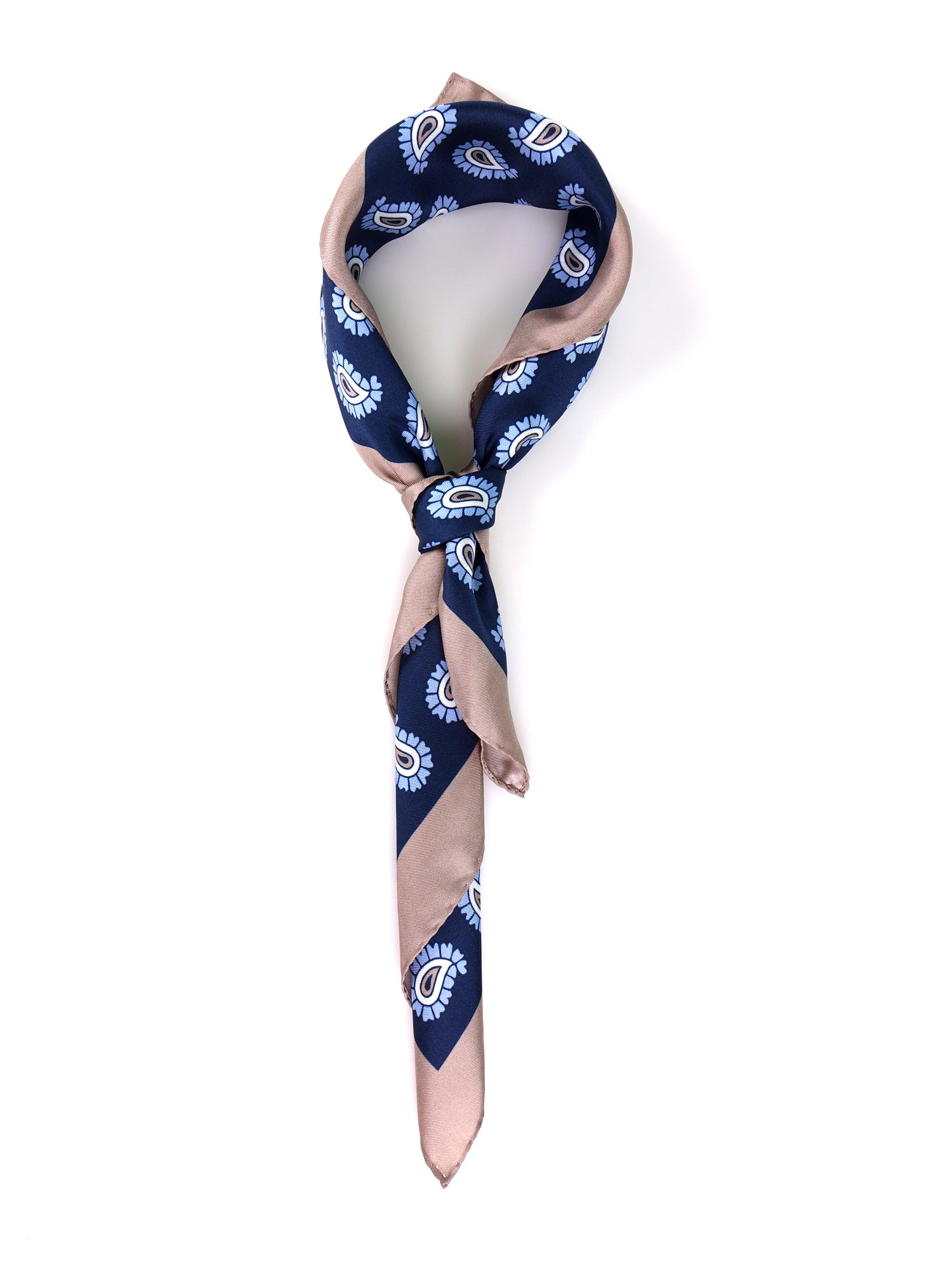 Foulard GAGGIA blu in seta stampata