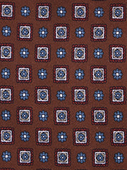 Cravatta 3 pieghe GIANGY seta madder marrone