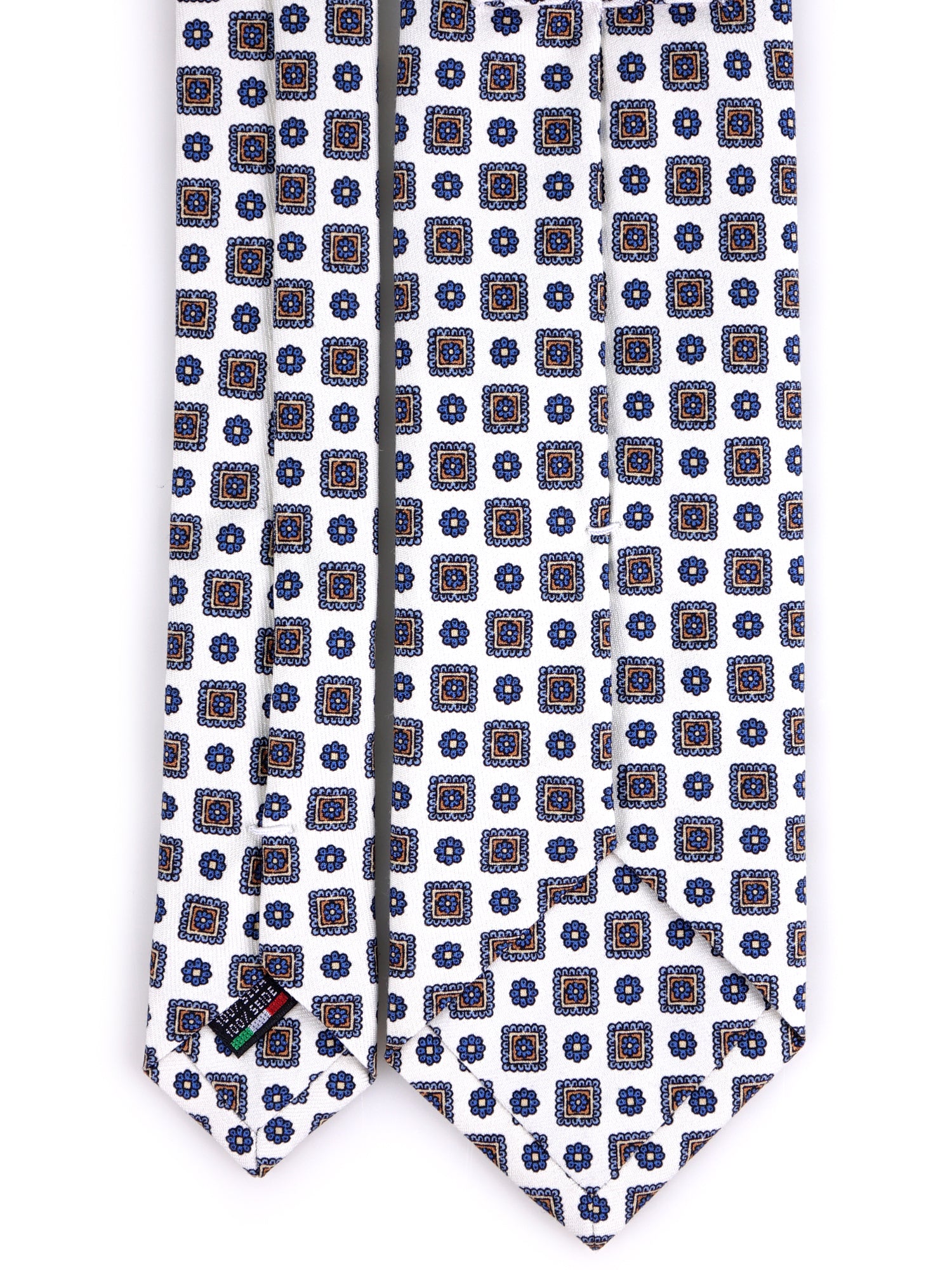 Cravatta 3 pieghe GIANGY seta madder bianco