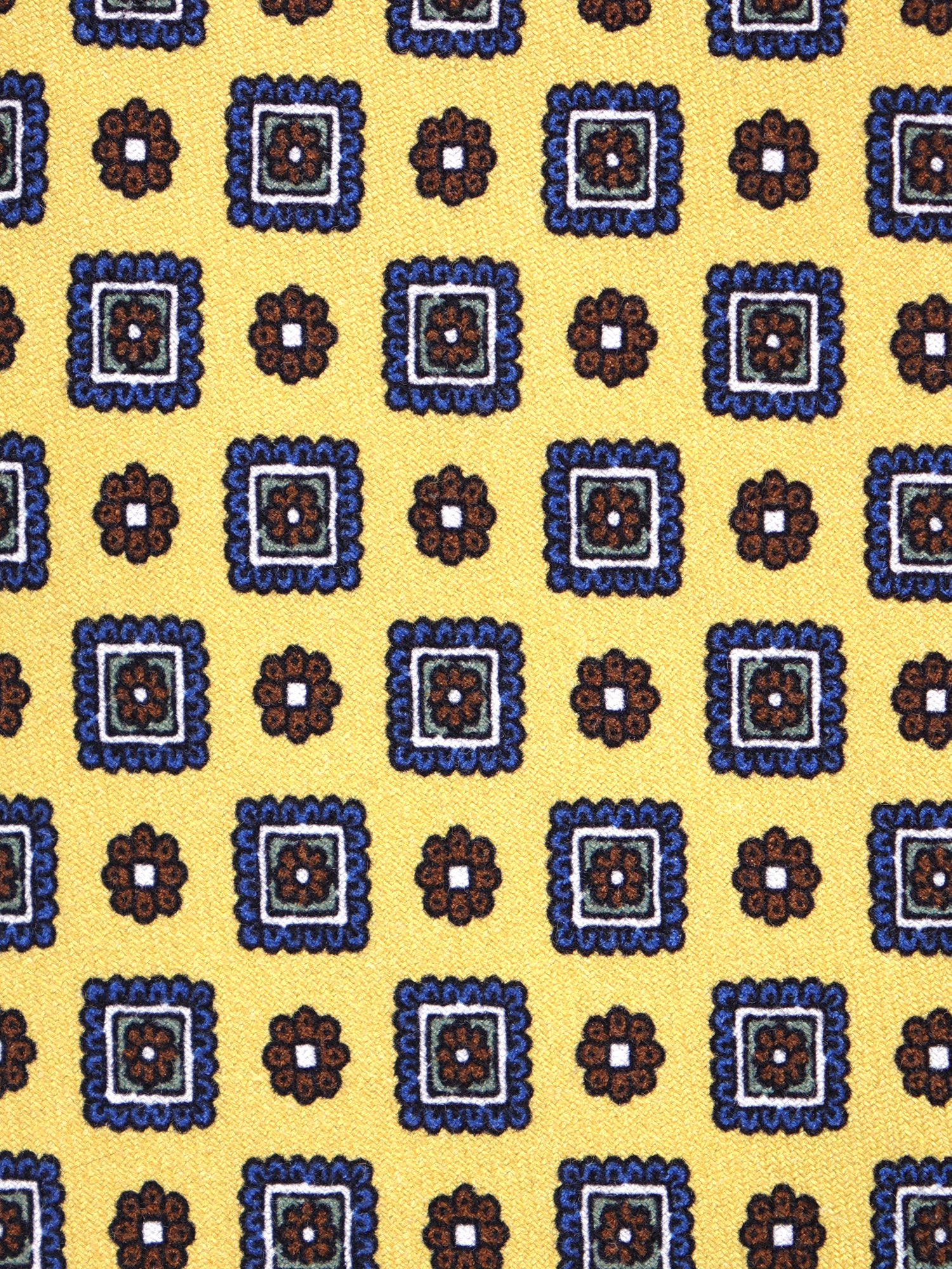 Cravatta 3 pieghe GIANGY seta madder giallo