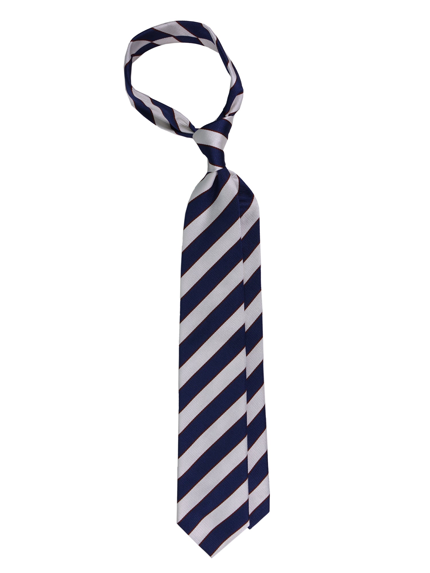Cravatta 3 pieghe GOLDBERG in seta jacquard blu