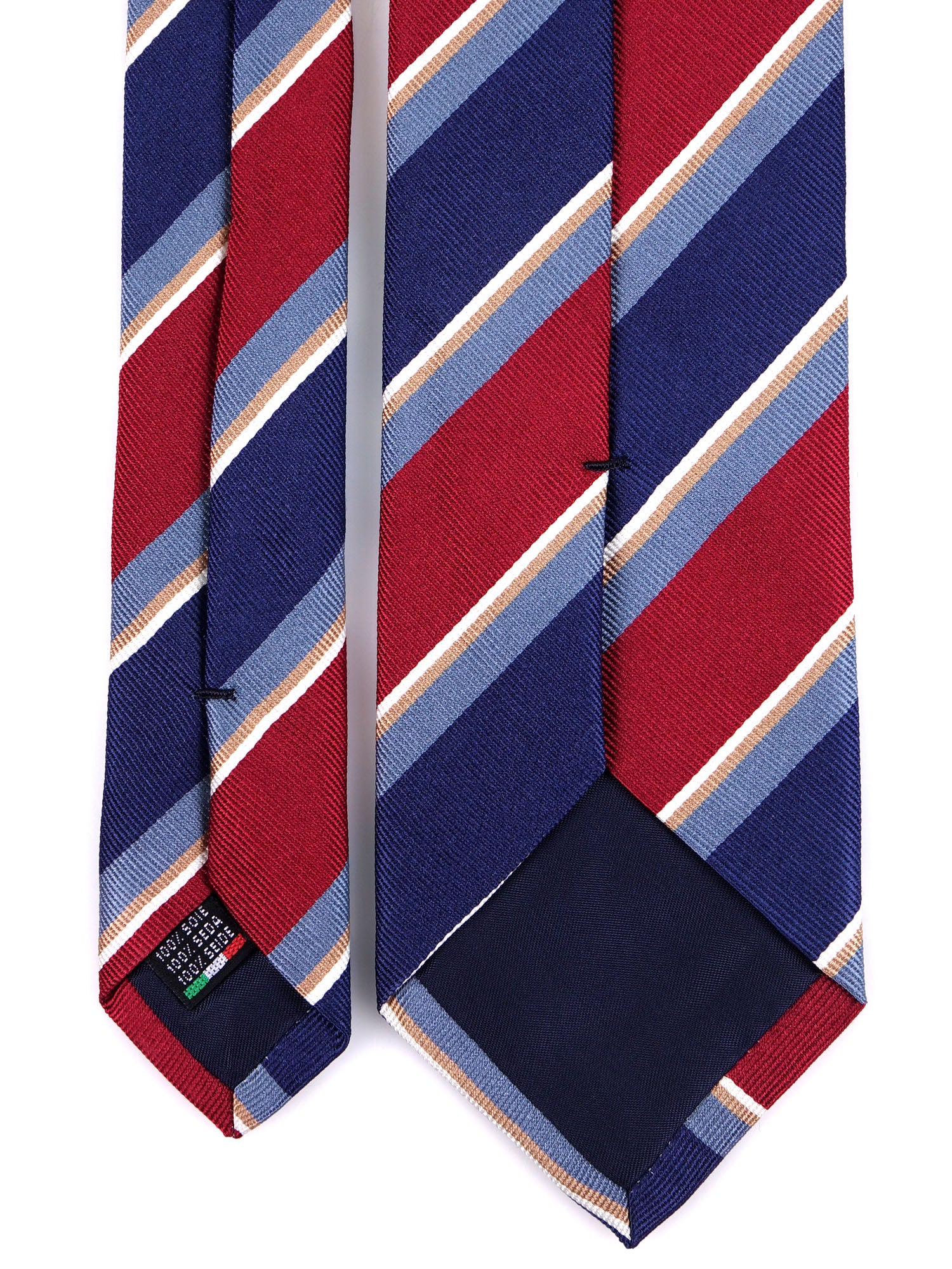 Cravatta 3 pieghe GUS in seta jacquard Bordeaux