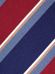 Cravatta 3 pieghe GUS in seta jacquard Bordeaux