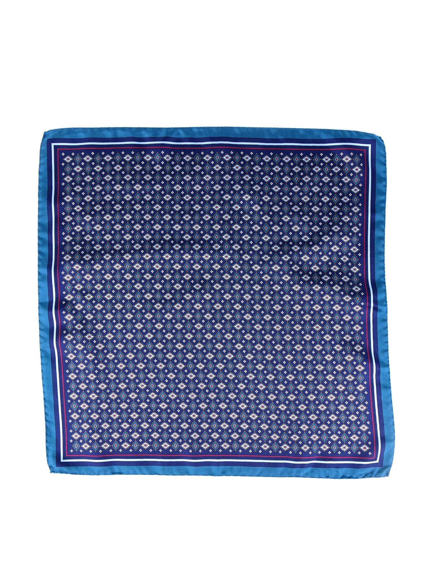 Fazzoletto da taschino blu XL in seta twill HAVOCK