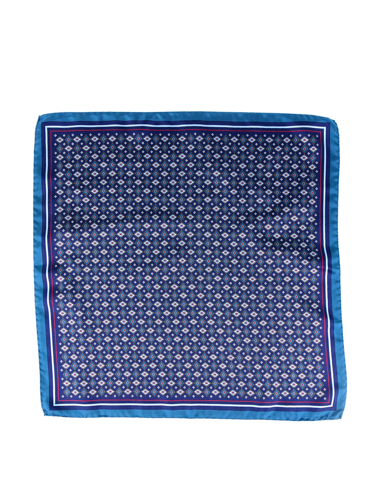 Fazzoletto da taschino blu XL in seta twill HAVOCK
