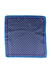Fazzoletto da taschino blu XL in seta twill HAVOCK