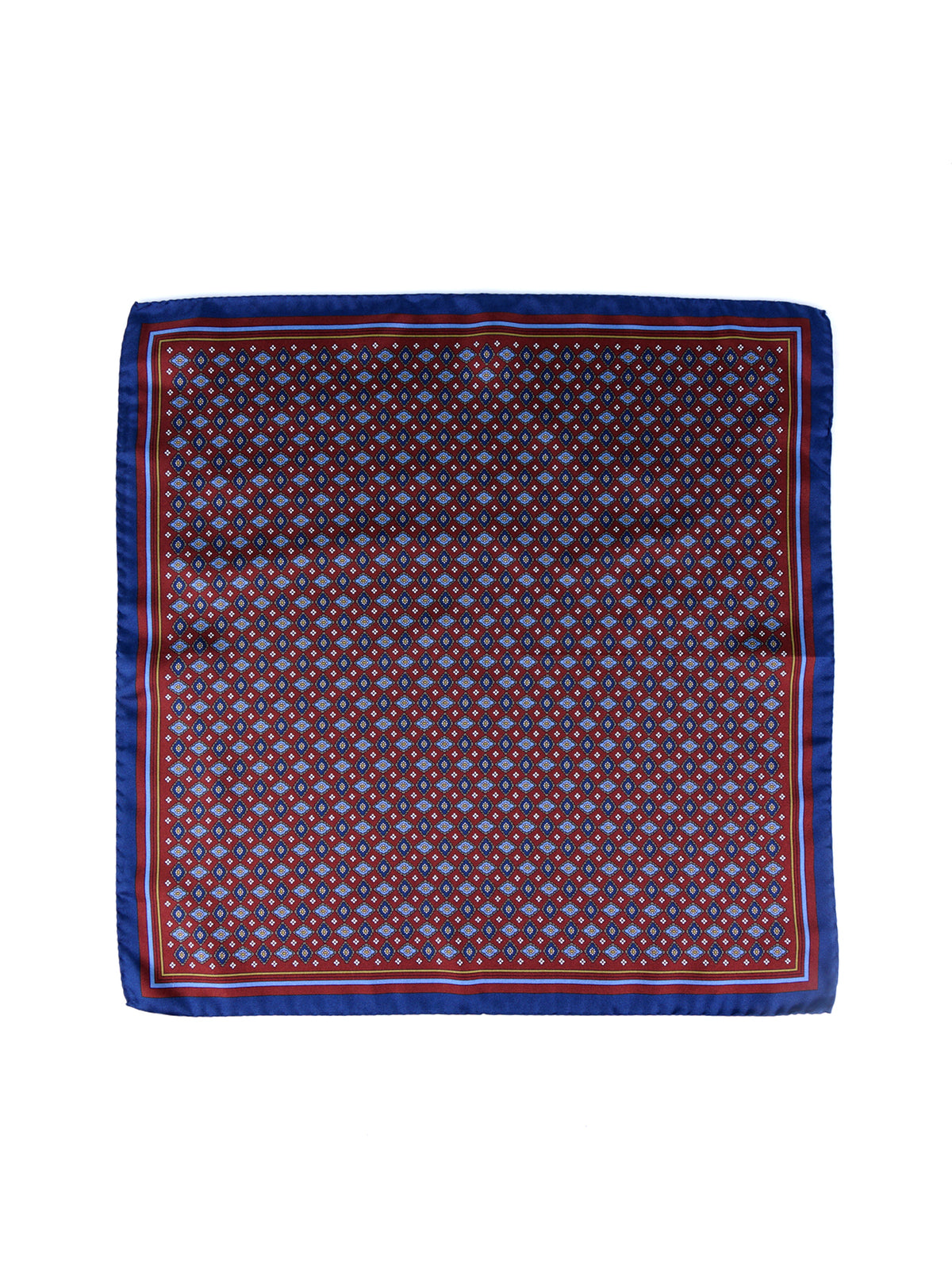Fazzoletto da taschino marrone XL in seta twill HAVOCK
