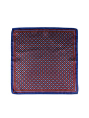Fazzoletto da taschino marrone XL in seta twill HAVOCK