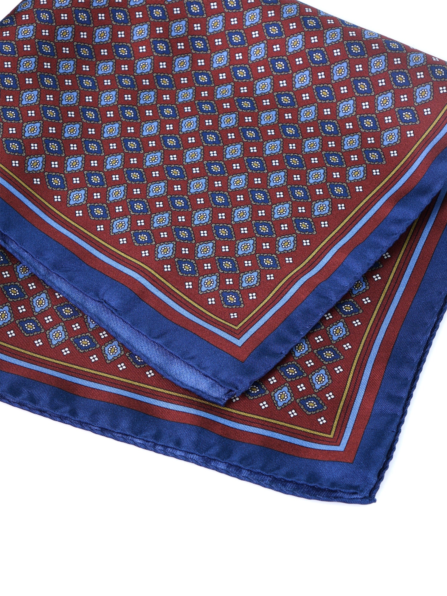 Fazzoletto da taschino marrone XL in seta twill HAVOCK
