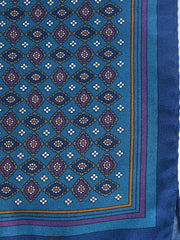 Fazzoletto da taschino ottanio XL in seta twill HAVOCK