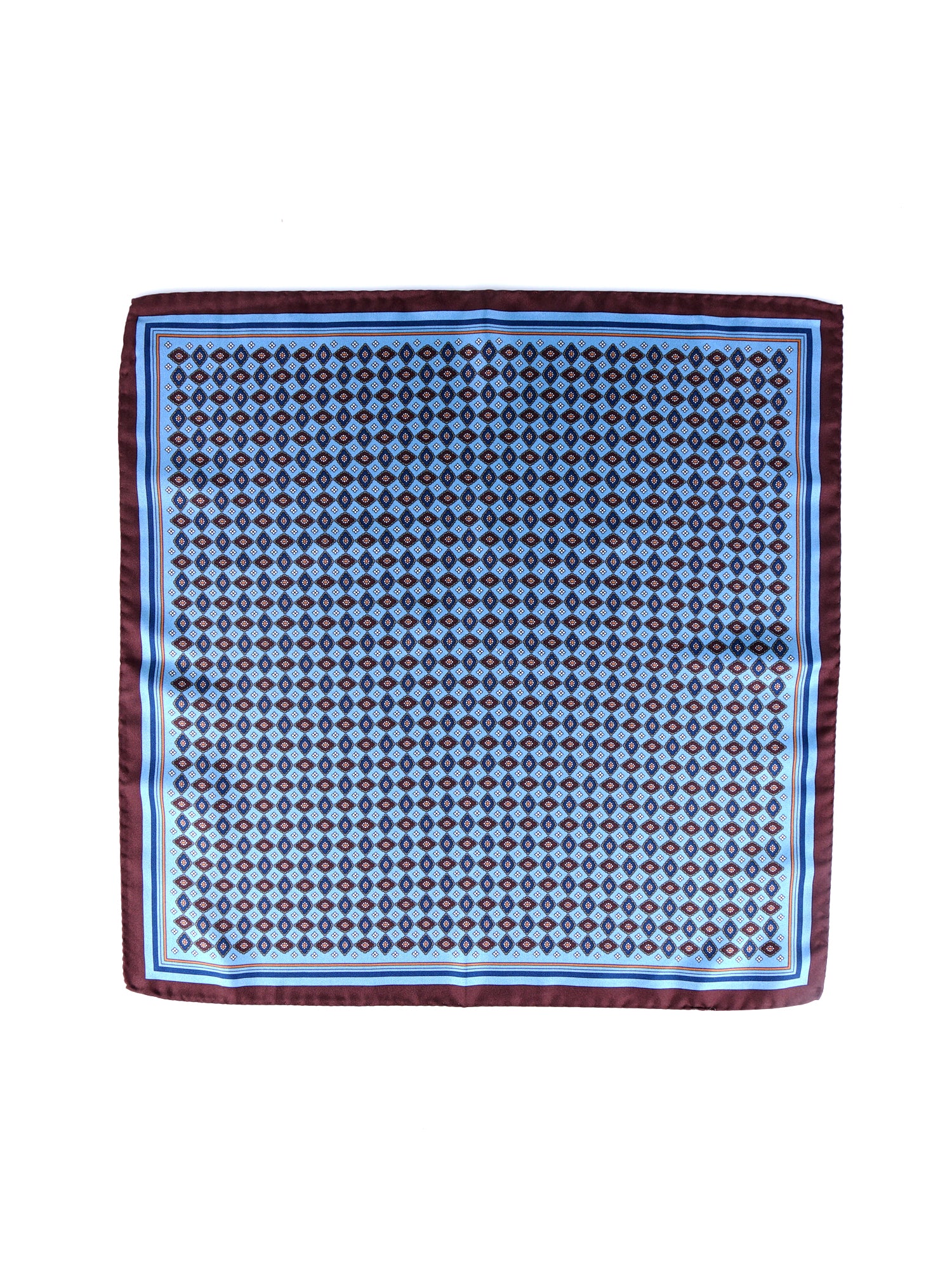 Fazzoletto da taschino celeste XL in seta twill HAVOCK