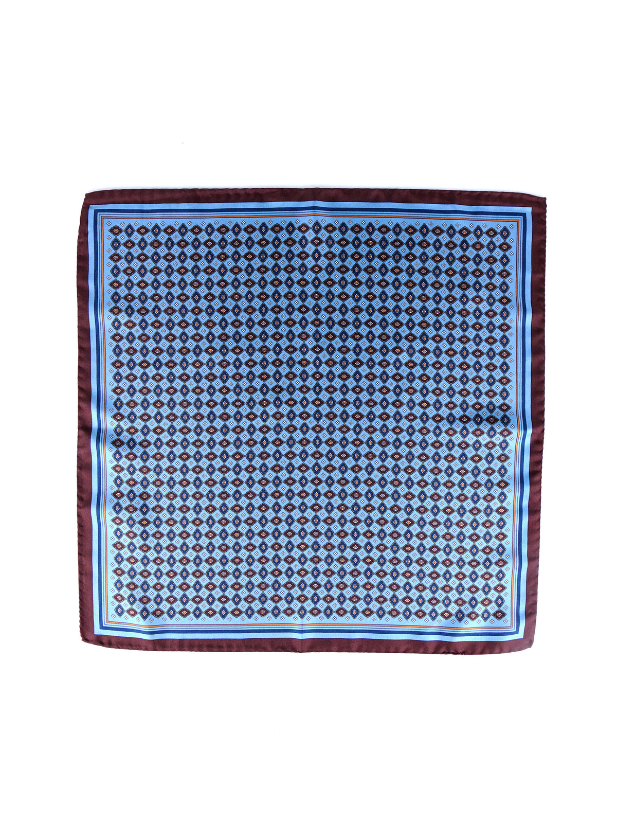 Fazzoletto da taschino celeste XL in seta twill HAVOCK