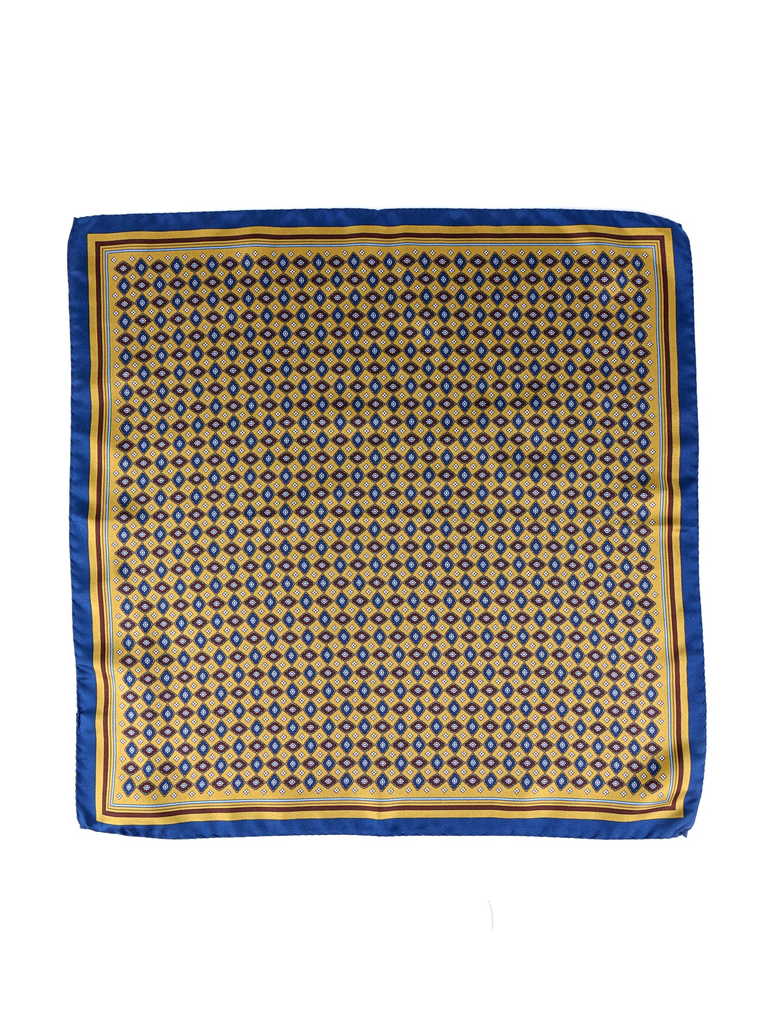 Fazzoletto da taschino giallo XL in seta twill HAVOCK