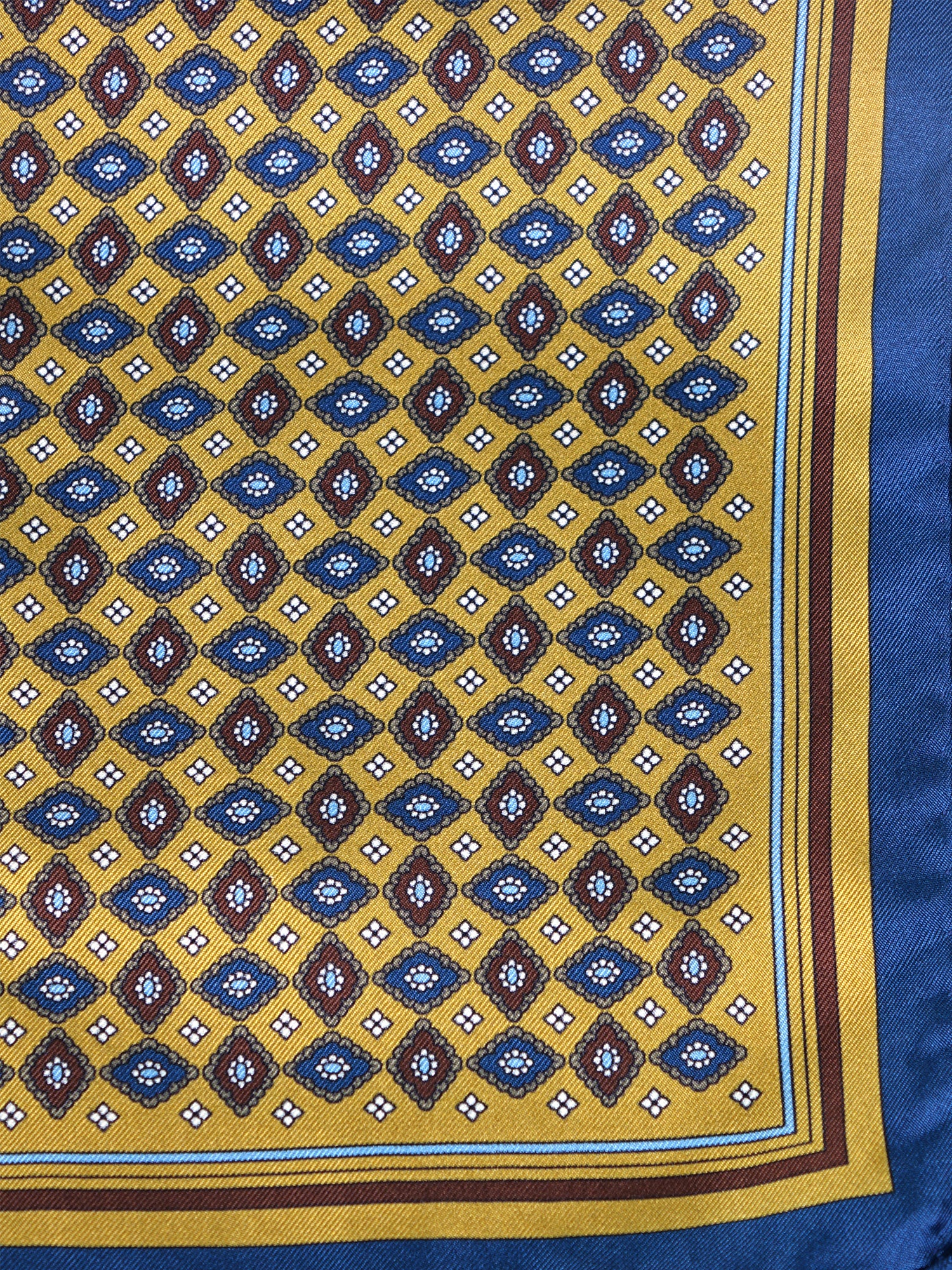 Fazzoletto da taschino giallo XL in seta twill HAVOCK