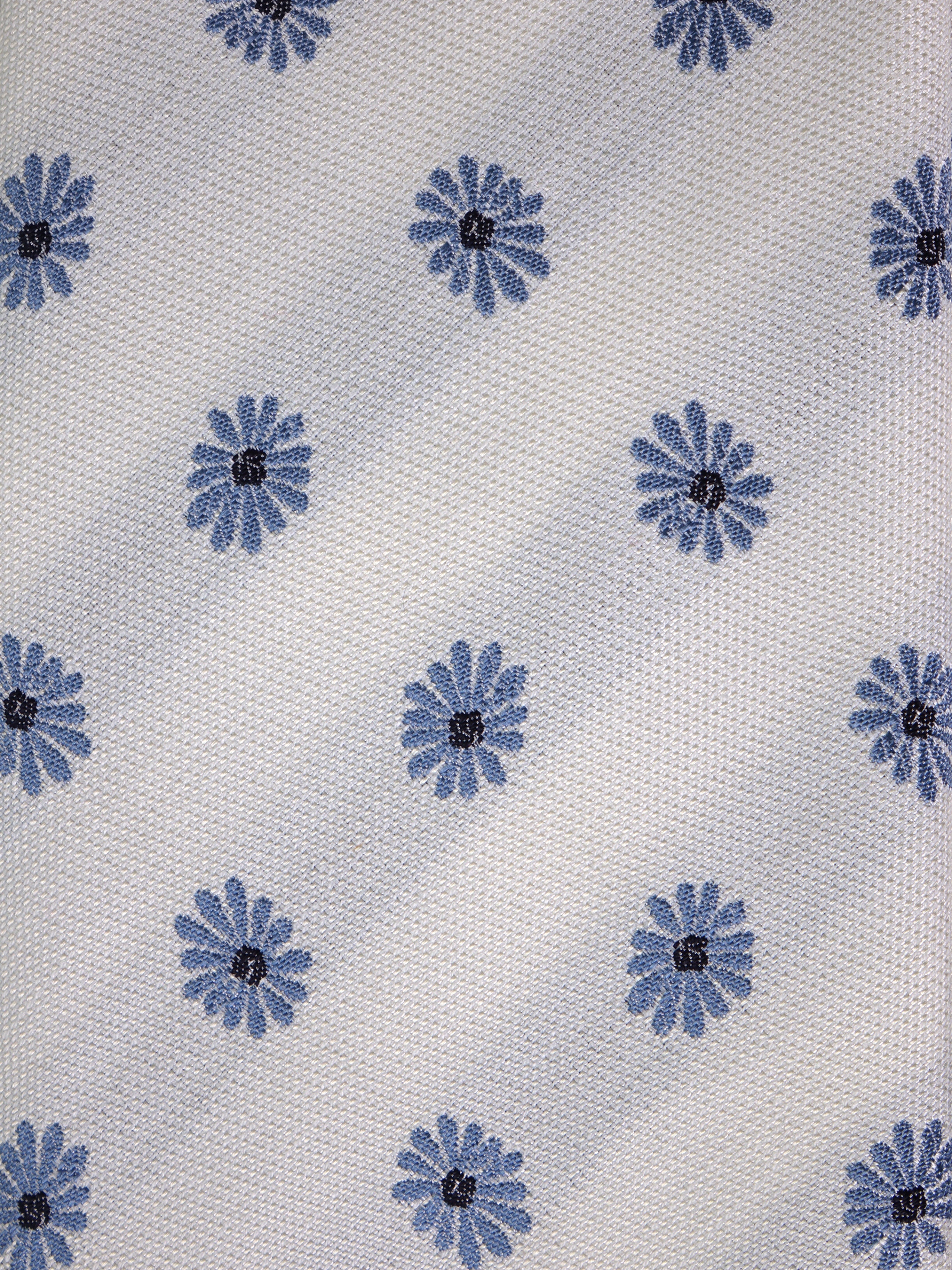 Cravatta 3 pieghe ICE in seta jacquard avorio