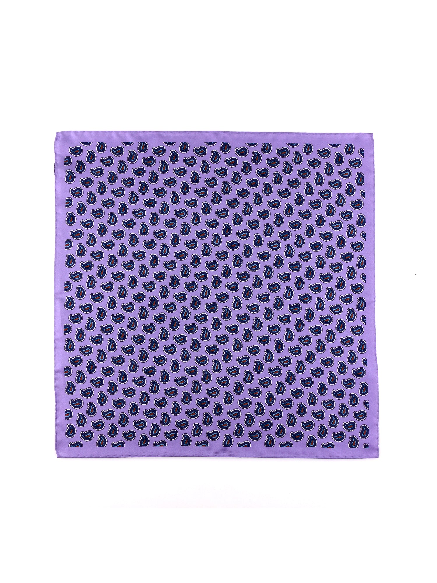 Fazzoletto da taschino glicine XL in seta stampata JEAN