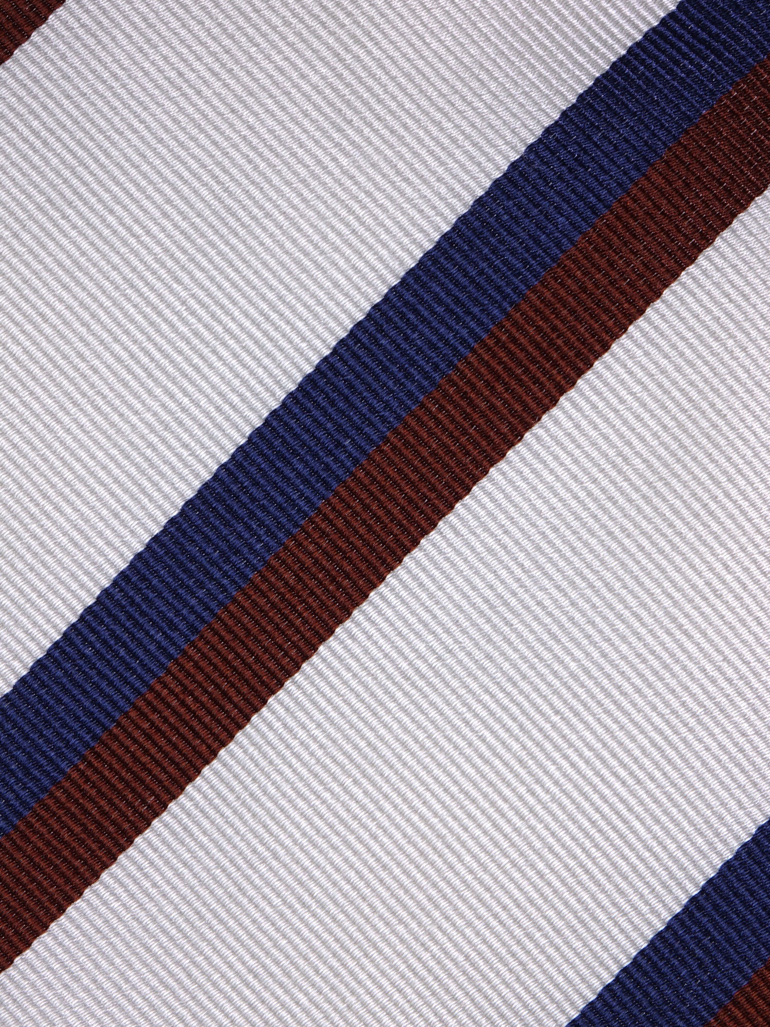 Cravatta 3 pieghe JOE in seta jacquard bianco\blu