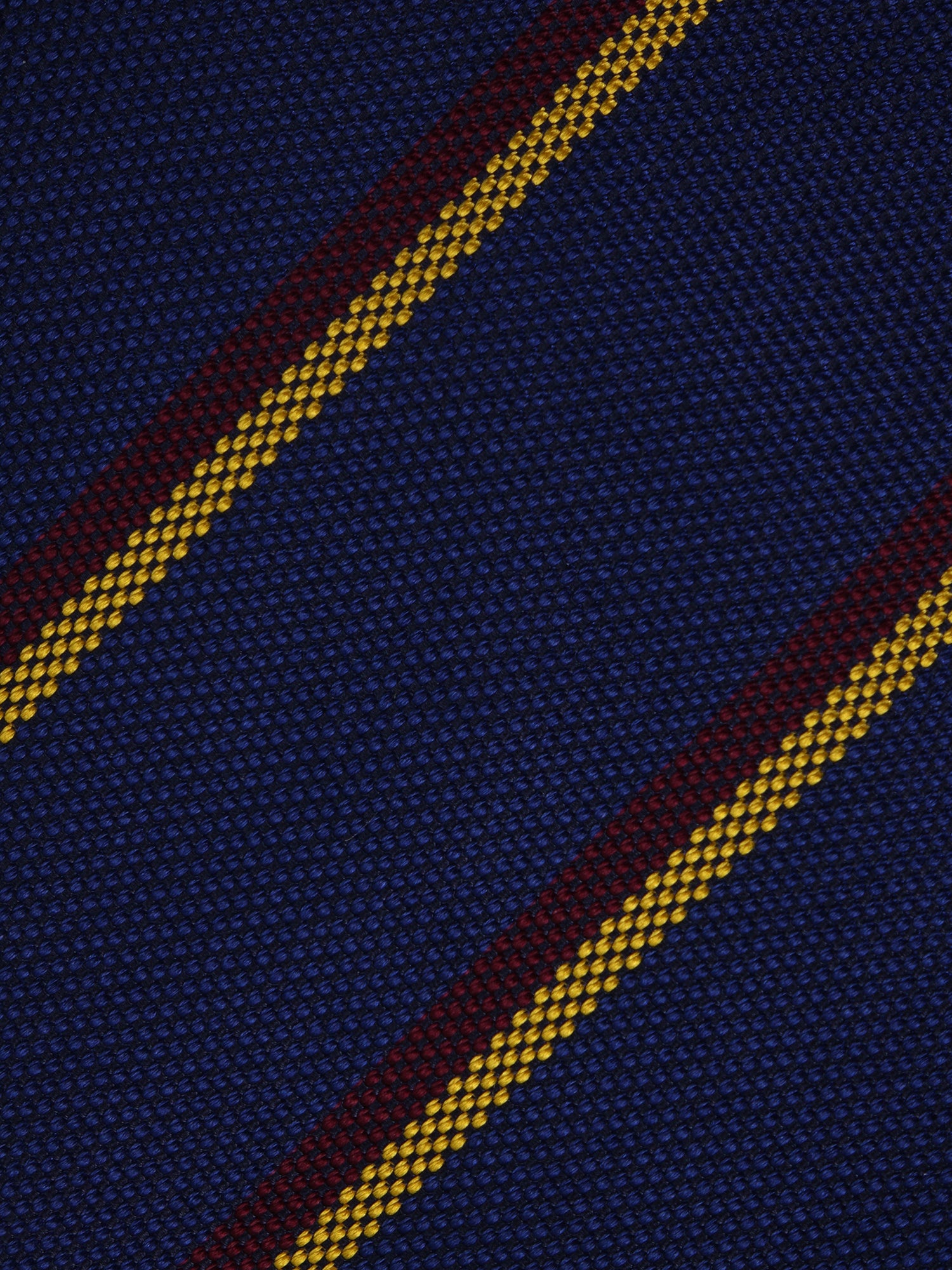 Cravatta 3 pieghe KENT in seta jacquard Blu