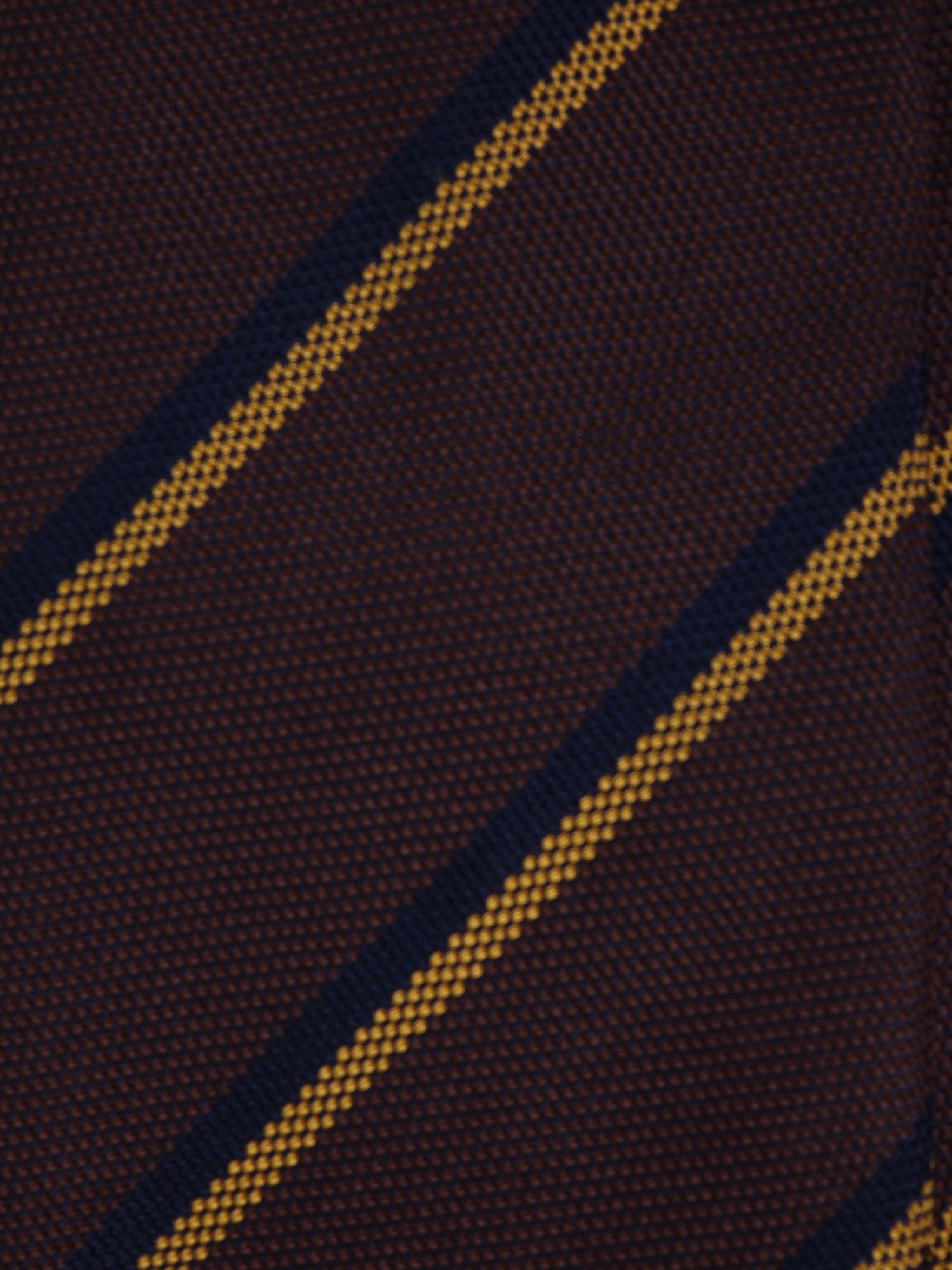 Cravatta 3 pieghe KENT in seta jacquard marrone