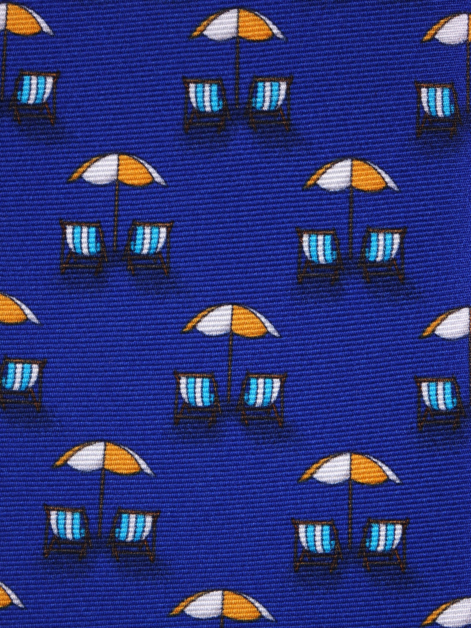 Cravatta 3 pieghe LAMPO seta twill blu elettrico