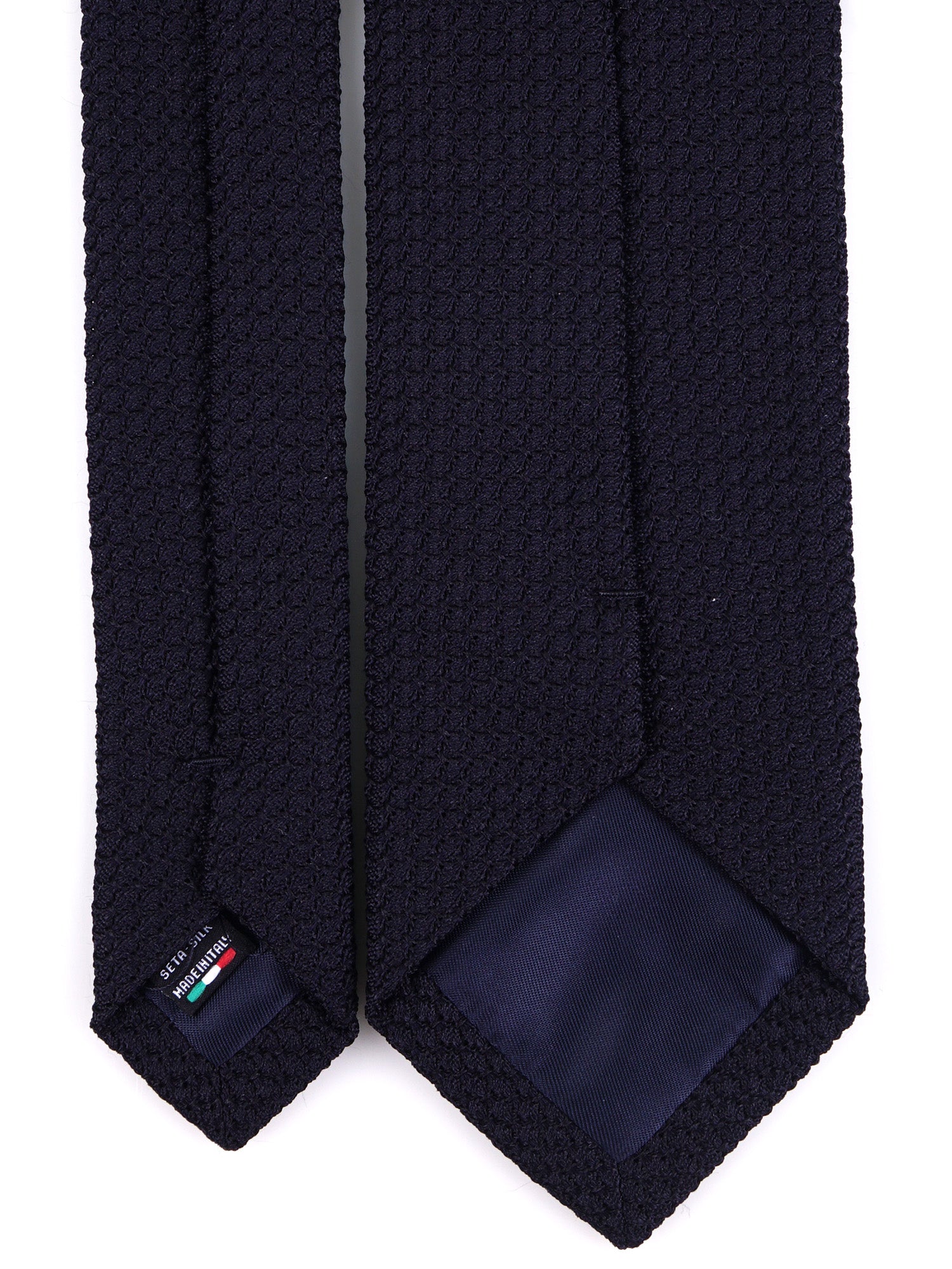 Cravatta 3 Pieghe LEGACY garza di seta blu scuro