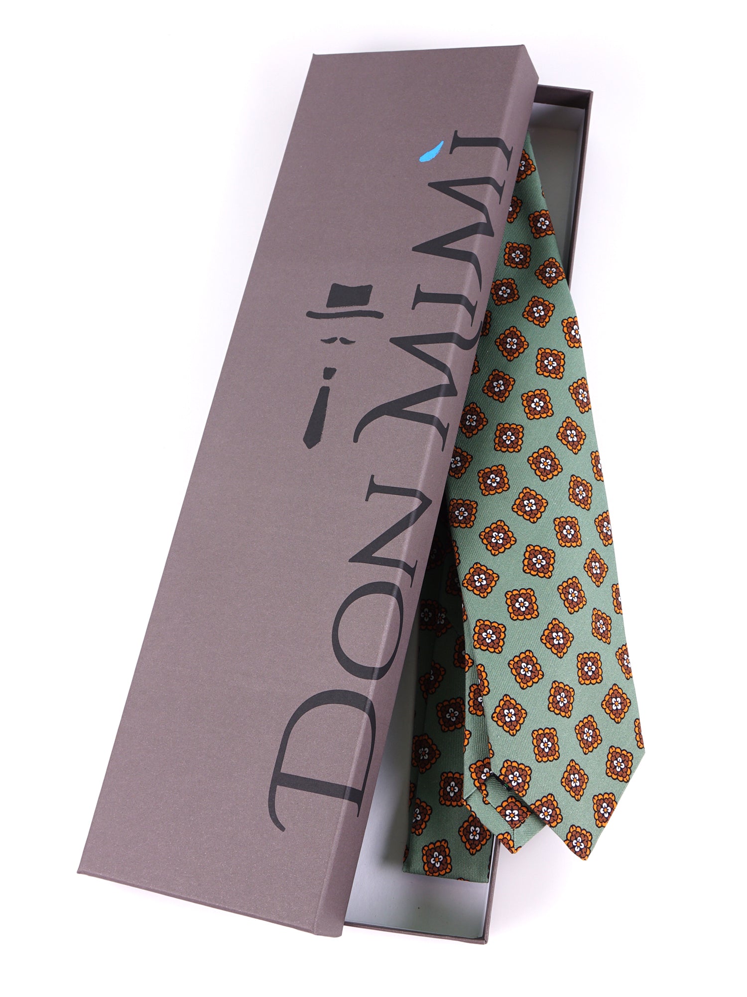 Cravatta 3 pieghe LEMBO seta madder verde