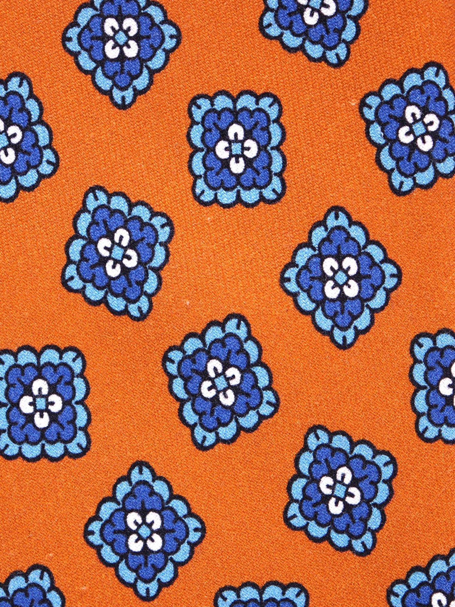 Cravatta 3 pieghe LEMBO seta madder arancione