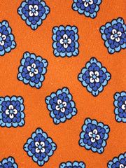 Cravatta 3 pieghe LEMBO seta madder arancione