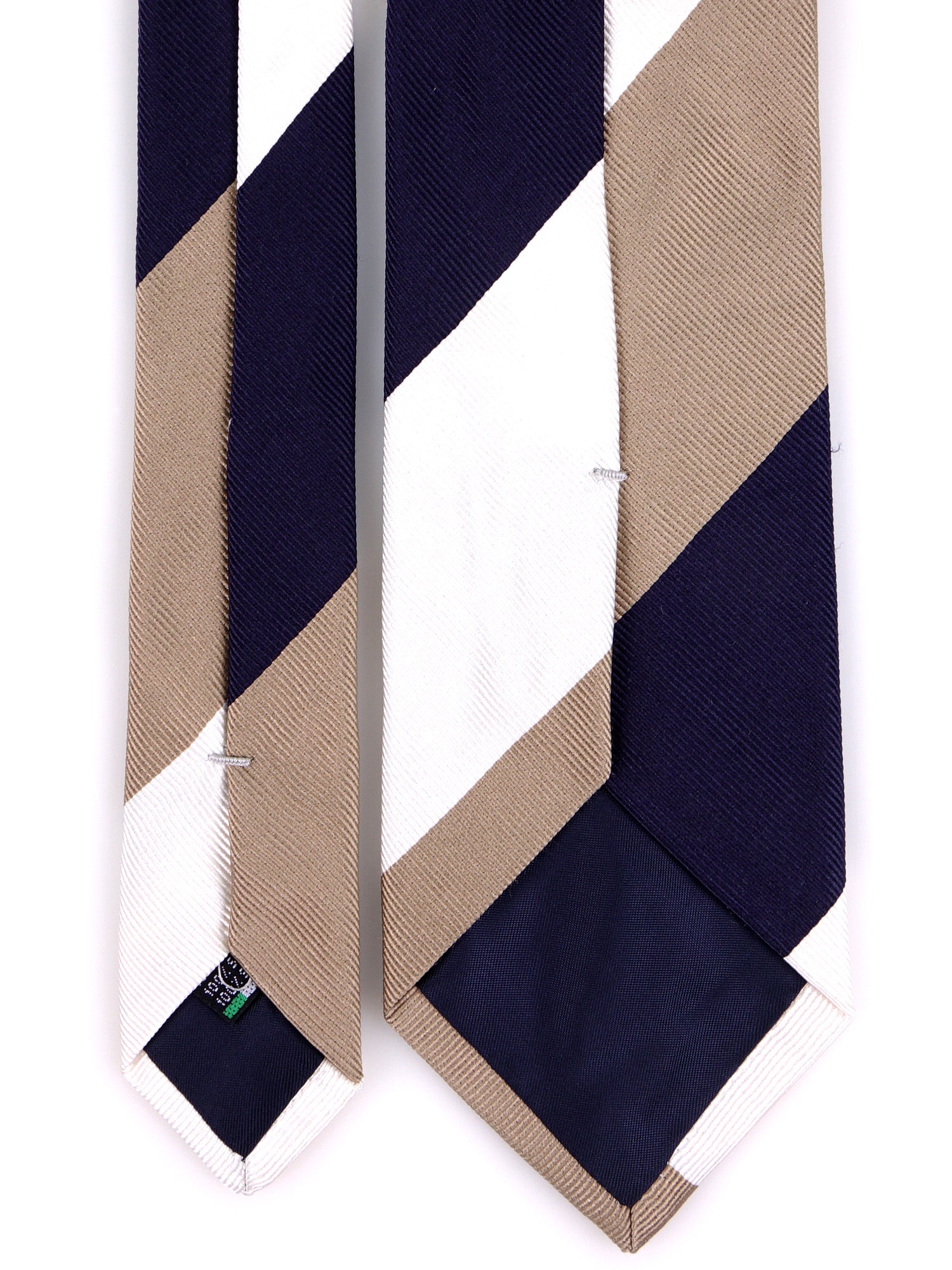 Cravatta 3 pieghe LENSCHER in seta jacquard Beige