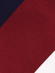 Cravatta 3 pieghe LENSCHER in seta jacquard Rosso