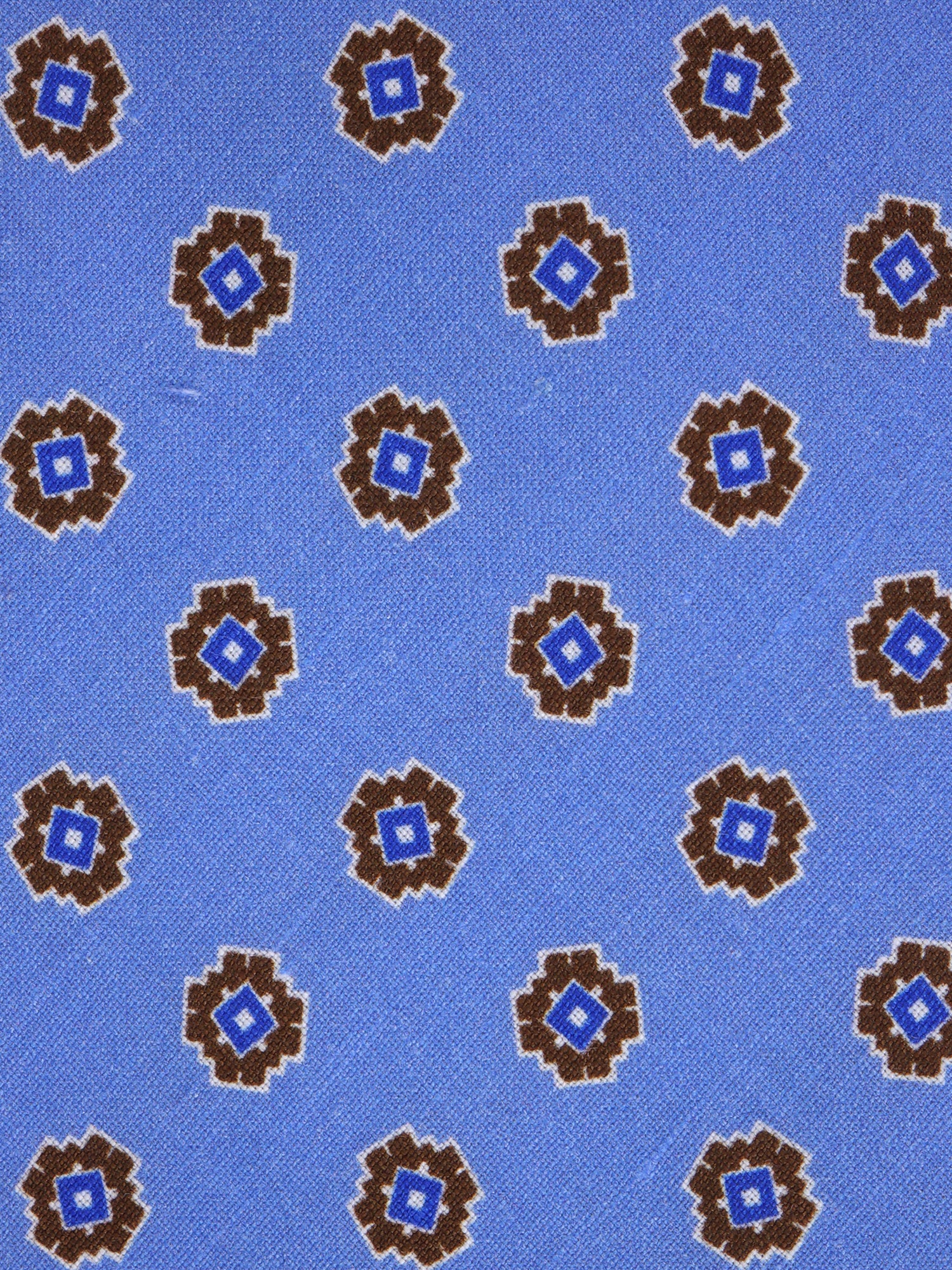 Cravatta 3 pieghe sfoderata LEX seta\lino celeste