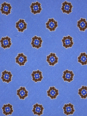 Cravatta 3 pieghe sfoderata LEX seta\lino celeste