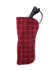 Portaocchiali rosso in seta jacquard LORENO