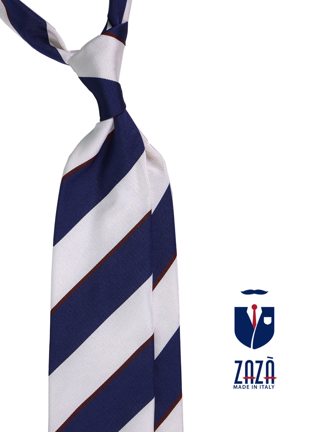 Cravatta Regimental R.E. M.E | Poliestere | Prodotta In UK | Design Tradizionale Intrecciato | Colore Bordeaux, Blu, Giallo
