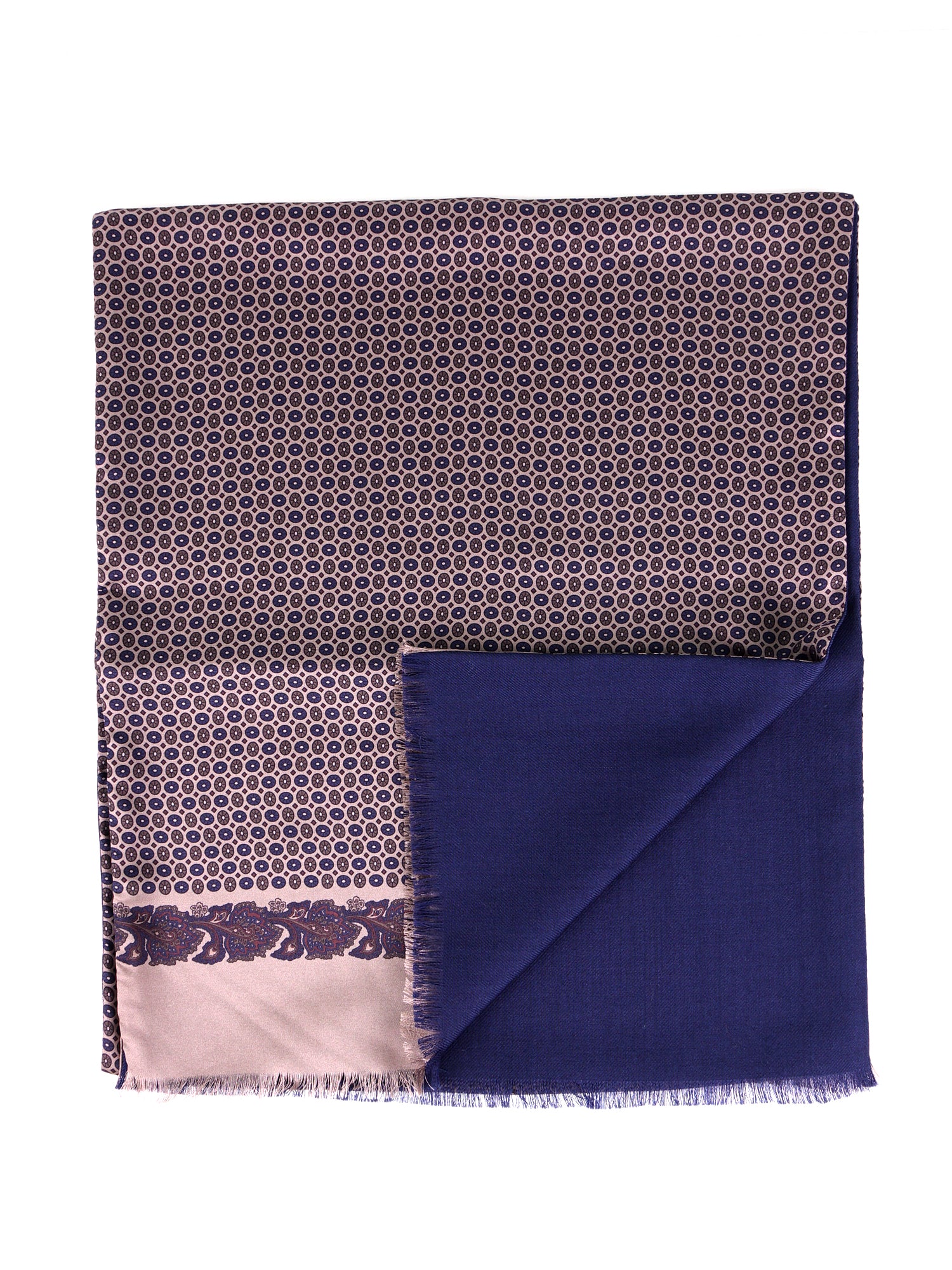 Sciarpa beige doppiata in seta\modal  MANOLA