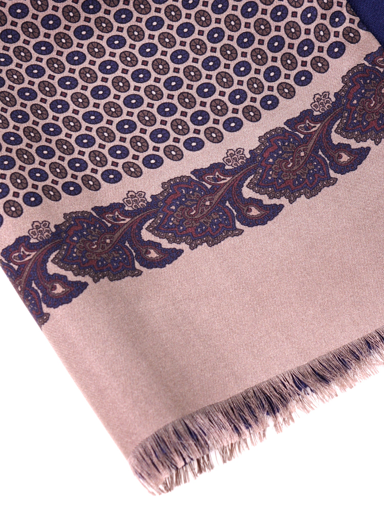 Sciarpa beige doppiata in seta\modal  MANOLA