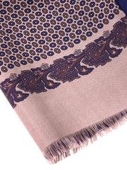Sciarpa beige doppiata in seta\modal  MANOLA