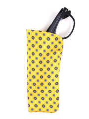 Portaocchiali giallo MARINA in seta stampata inglese