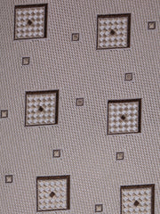 Cravatta 3 pieghe MARSHALL in seta tessuta beige
